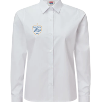 Chemise Fille manches longues blanche (Marque David Luke)
