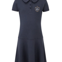 Robe Fille bleu à col claudine (Marque David Luke)